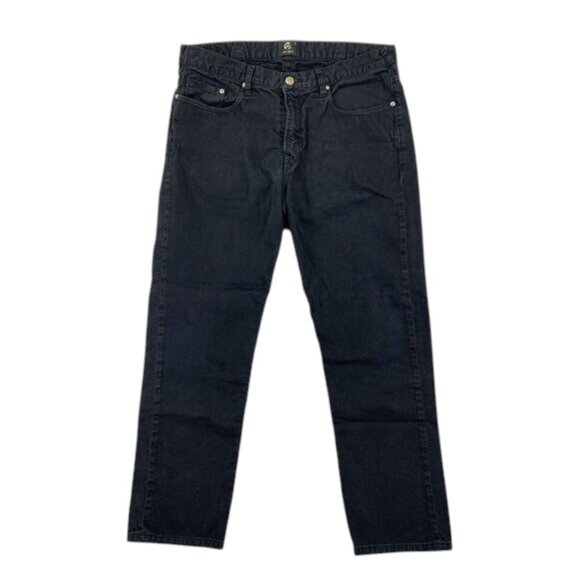Paul Smith Jeans Men’s 32 Black Straight Pants Cotton Designer Casual Trousers - Picture 1 of 11